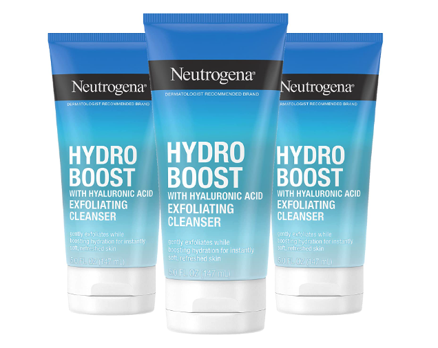 
Neutrogena Hydro Boost Gentle Exfoliating Daily Facial Cleanser with Hyaluronic Acid