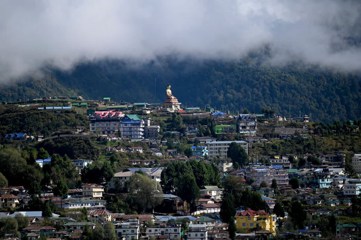 File A Buddha statue is pictured in Tawang near the Line of Actual Control (LAC), neighbouring China, in India's Arunachal Pradesh  (AFP via Getty Images)