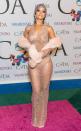 <p>Of course, who could forget the now-iconic dress Rihanna wore to the <a href="https://www.cosmopolitan.com/uk/fashion/news/a27082/rihanna-see-through-dress-CFDAS/" rel="nofollow noopener" target="_blank" data-ylk="slk:2014 CFDA Awards;elm:context_link;itc:0" class="link ">2014 CFDA Awards</a> to accept her, fitting, Fashion Icon Award?</p>
