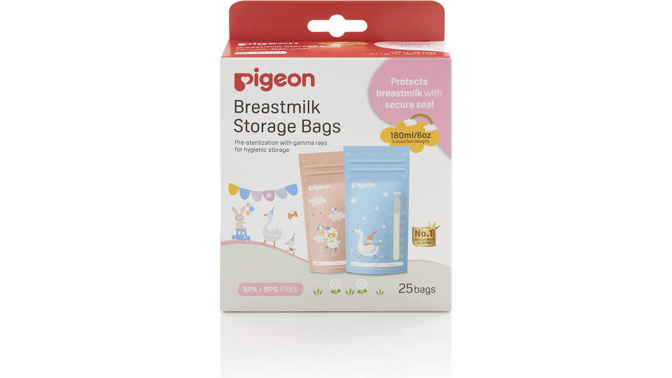 Pigeon Breast Milk Storage Bags Animals 180ml. (Photo: Amazon SG)