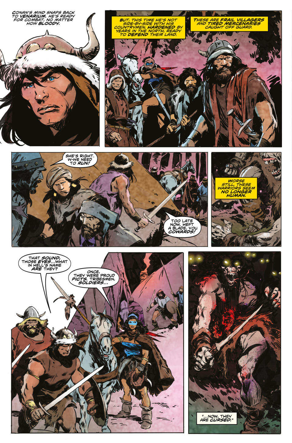 Pages from Conan The Barbarian.