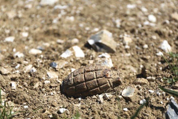 wartime grenade found on essex beach