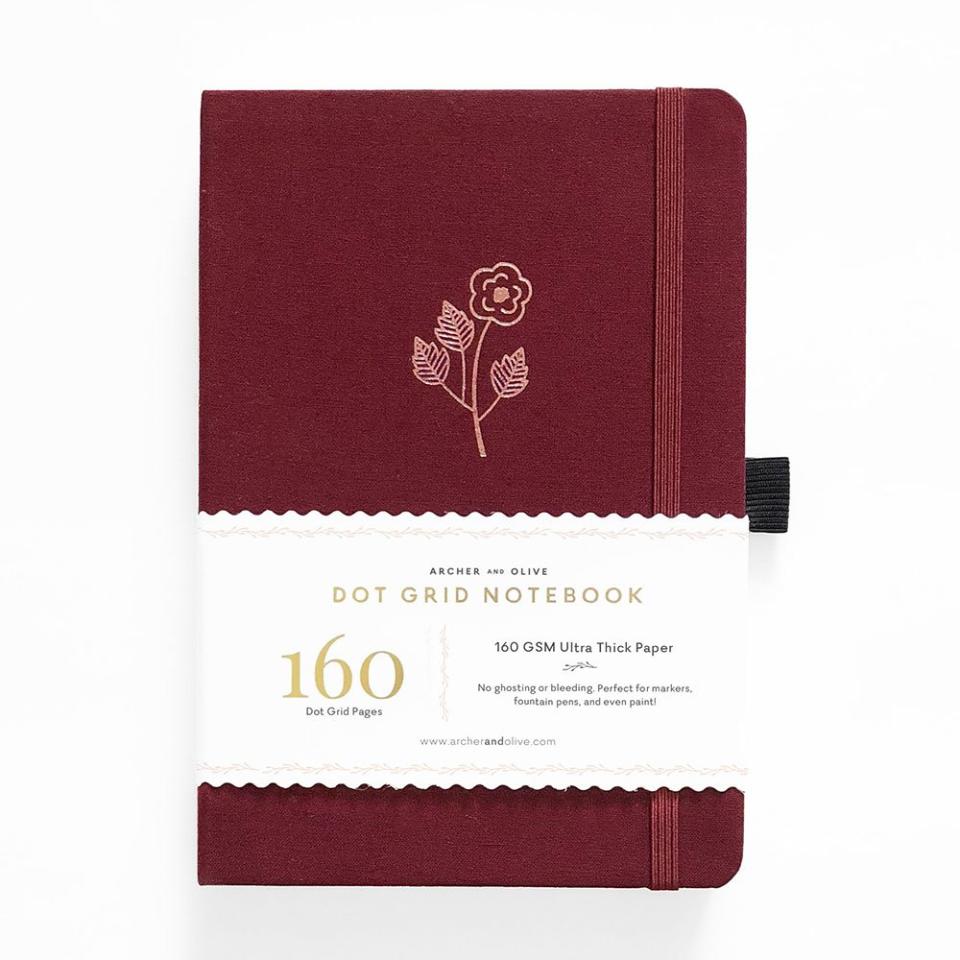 Archer & Olive Rose Gold Dot Grid Notebook