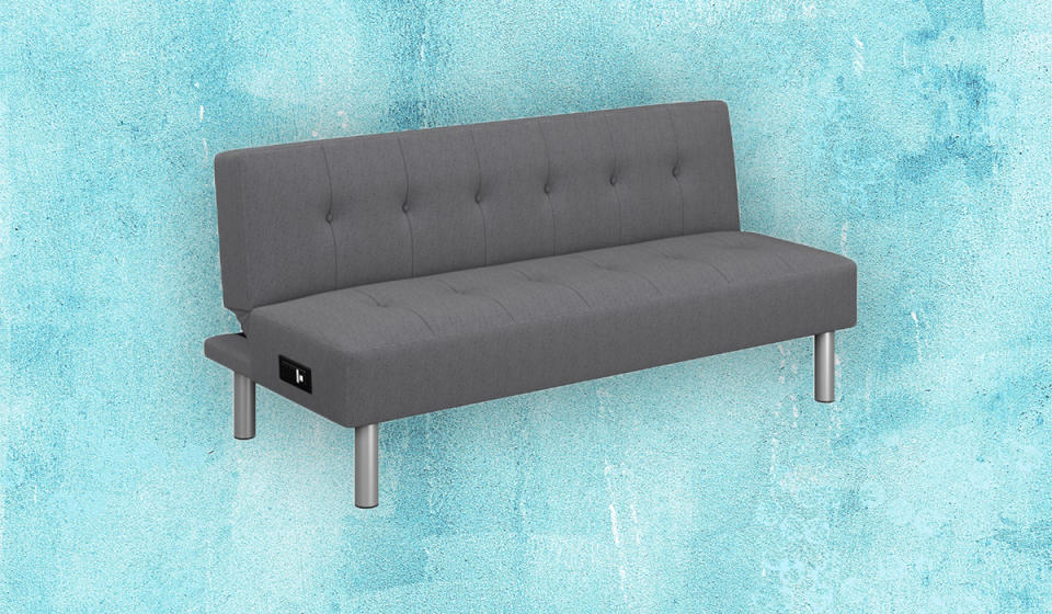 This memory foam futon is perfect for a guest bedroom. (Photo: Walmart)