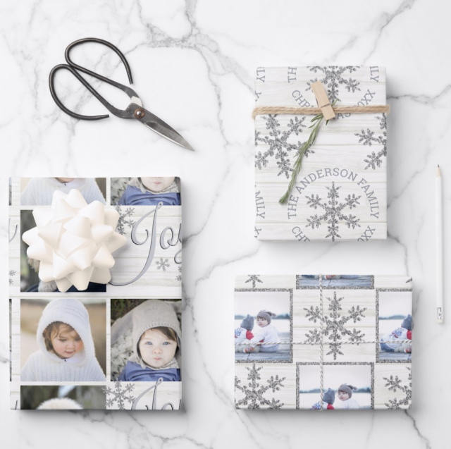 Gifts, Scissors & Wrapping Paper on White Background, Stock Image