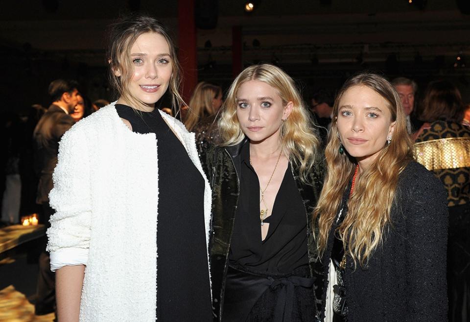 Elizabeth Olsen, Ashley Olsen, Mary Kate Olsen, 2016 LACMA Art + Film Gala