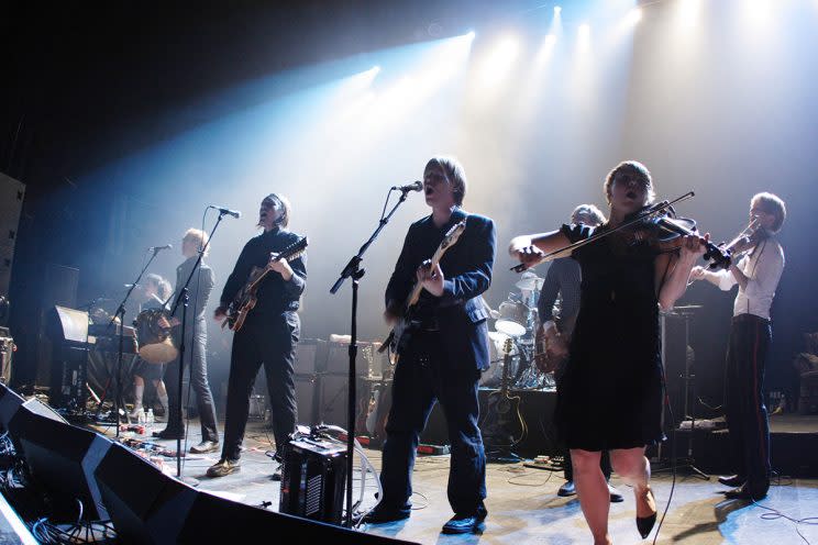 Arcade Fire fans are fired up after a dress code misunderstanding. (Photo: Getty Images)