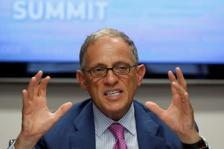 Chairman and President of the Export-Import Bank Fred Hochberg gestures during the second day of the Reuters Aerospace and Defense Summit in Washington, September 10, 2014. REUTERS/Larry Downing