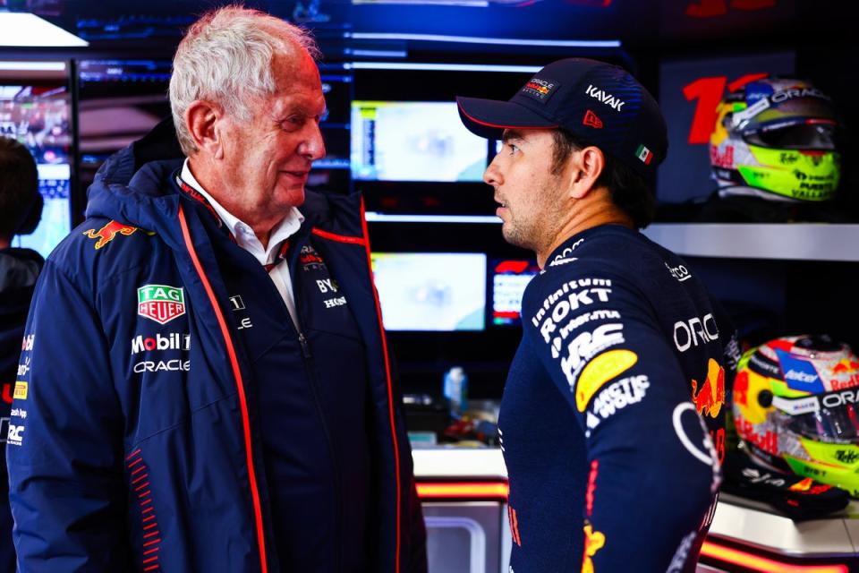 Helmut Marko has apologised after comments made about Sergio Perez (Getty Images)