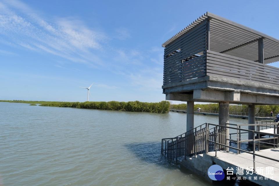 芳苑鄉「海空步道」正式開放啟用。圖／記者鄧富珍攝