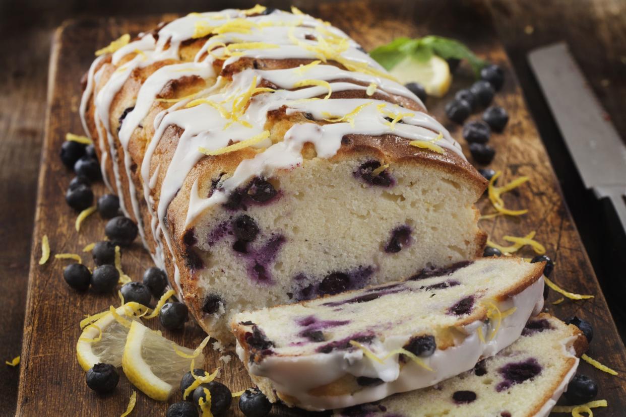 Blueberry Lemon Loaf with a Sweet Lemon Glaze