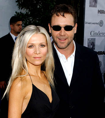 Danielle Spencer and Russell Crowe at the LA premiere of Universal's Cinderella Man