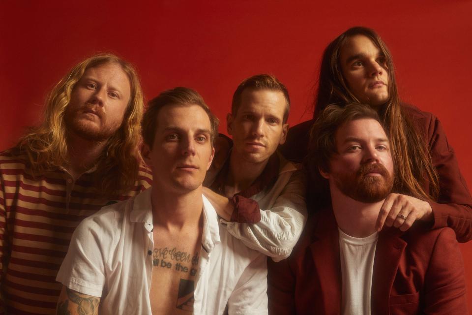 The Maine as they prepare to share the video for "Sticky," their first release of 2021.