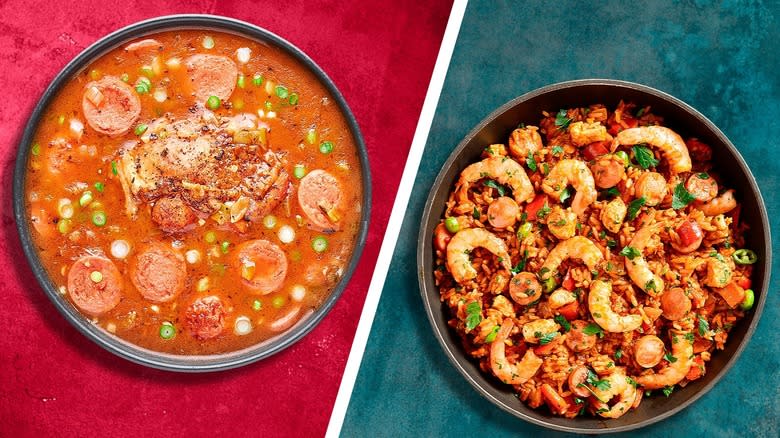 Cajun Creole gumbo and jambalaya 