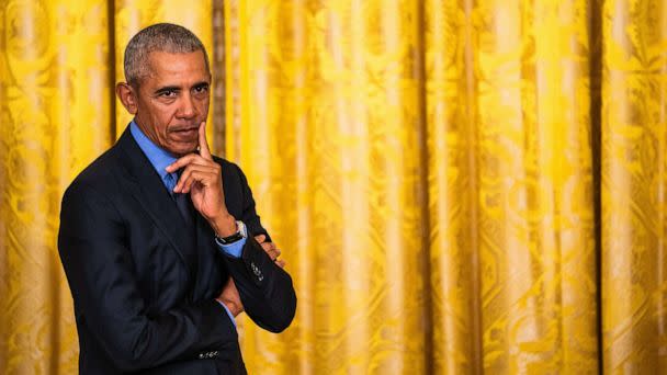 PHOTO: Former President Barack Obama attends an event at the White House in Washington, April 5, 2022. (The Washington Post via Getty Images, FILE)