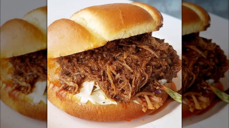 bbq brisket sandwich