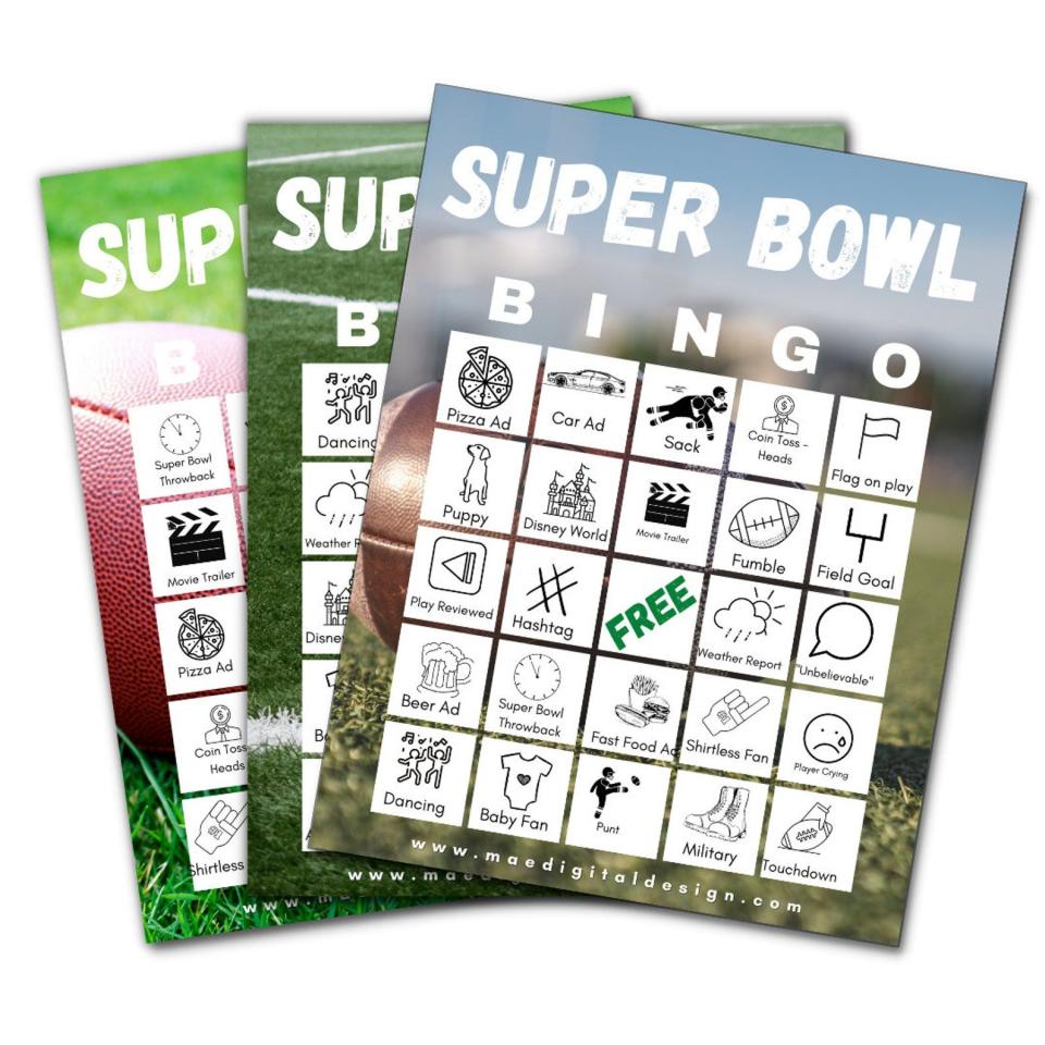 <p><a href="https://go.redirectingat.com?id=74968X1596630&url=https%3A%2F%2Fwww.etsy.com%2Flisting%2F1146656664%2Fsuperbowl-bingo-super-bowl-party-games&sref=https%3A%2F%2Fwww.cosmopolitan.com%2Flifestyle%2Fa30678525%2Fsuper-bowl-party-ideas%2F" rel="nofollow noopener" target="_blank" data-ylk="slk:Shop Now;elm:context_link;itc:0;sec:content-canvas" class="link ">Shop Now</a></p><p>Super Bowl Bingo</p><p>$3.40</p><p>etsy.com</p>