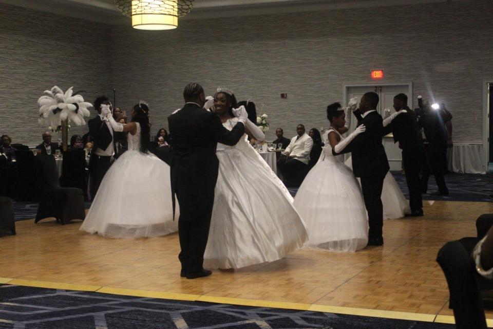 Ten high school seniors from Alachua and Marion counties were honored at the Inaugural Renascence Beautillion-Cotillion Ball.
(Photo: Photo by Voleer Thomas/For The Guardian)