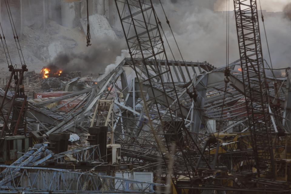 The blast destroyed numerous apartment buildings, potentially leaving large numbers of people homeless (Getty Images)