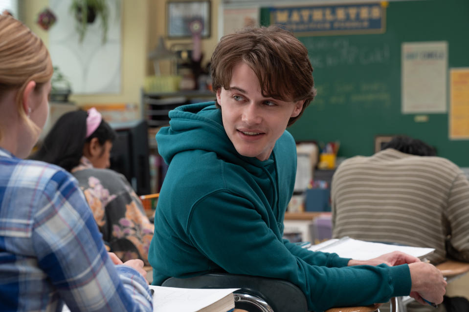 Christopher Briney plays Aaron in ‘Mean Girls’