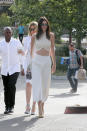 <p>Jenner took church service style to a whole new level when she attended Easter mass in a cream-colored halter-top and high-waist skants (skirt-pants, that is) with her family. </p>