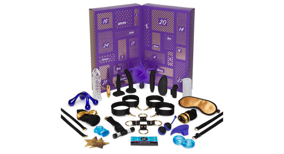 <p>Packed full of £250 toys, including award-winners, cult favourites and new designs, this advent calendar is designed to bring plenty of festive cheer to your sex life this December. <a rel="nofollow noopener" href="https://www.lovehoney.co.uk/product.cfm?p=39533" target="_blank" data-ylk="slk:Available from Lovehoney.;elm:context_link;itc:0;sec:content-canvas" class="link "><em>Available from Lovehoney.</em></a> </p>