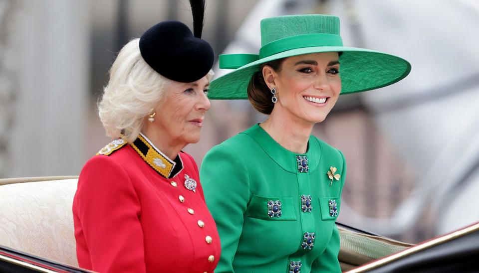 Cmilla and Kate at Trooping the Colour in 2023