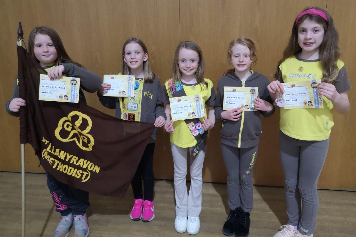 Five girls have been praised for working hard to achieve the highest award they can get. <i>(Image: Ceri Preece)</i>