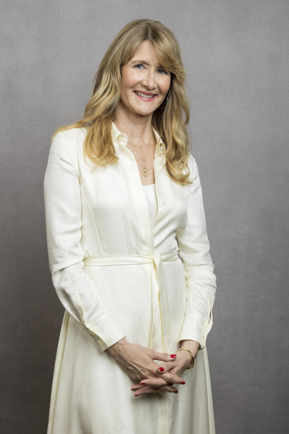 FILE - Executive producer/cast member Laura Dern poses for a portrait to promote the AppleTV+ miniseries "Palm Royale" during the Winter Television Critics Association Press Tour on Feb. 5, 2024, at The Langham Huntington Hotel in Pasadena, Calif. (Willy Sanjuan/Invision/AP)
