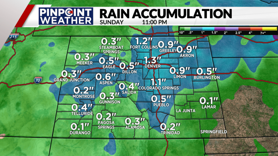 Pinpoint Weather: Rain accumulation through April 27