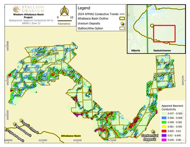 Stallion / Atha’s Western Athabasca Project – AFMAG Survey Results