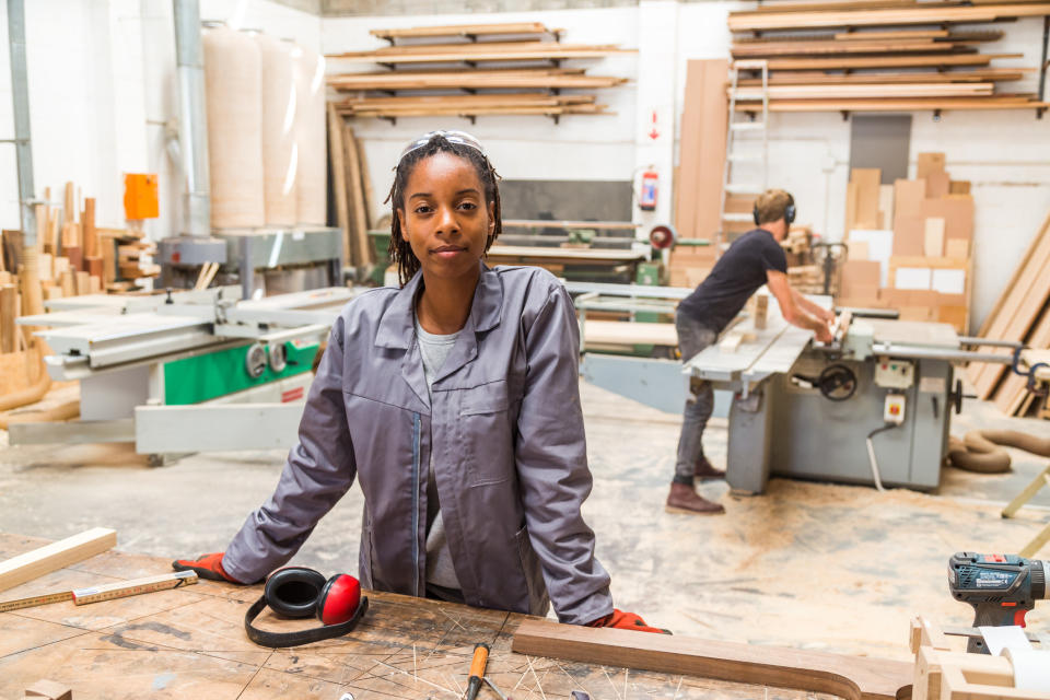 tradespeople in a shop