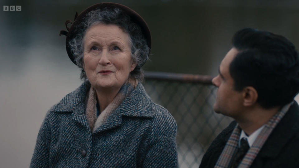 Miss Higgins reunited with her long-lost son in the Call the Midwife finale. (BBC)