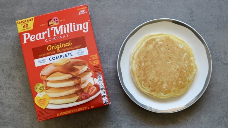 Boxed mix with pancake