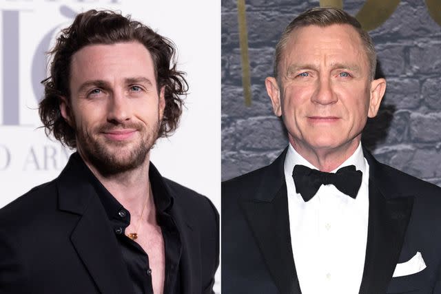 <p>getty (2)</p> Aaron Taylor Johnson; Daniel Craig