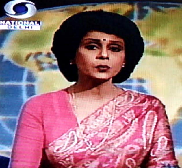 Known for her hair style as much as she was for the erudite way in which she read the news, Gitanjali Aiyar joined DD in 1971. Aiyer presented the news for 30 years, during which she won the best anchor award four times. In a piece she had written for Outlook India in 2002, Aiyer speaks about how after DD went national and switched to colour post the Asian Games in 1982, she suddenly started to get recognised by people on the road, followed by school boys and even had auto drivers refusing to charge fare from her. Over the years, Aiyar has also been the face of a number of print ads and has acted in the serial Khandaan. She is currently associated with the World Wildlife Fund (WWF).