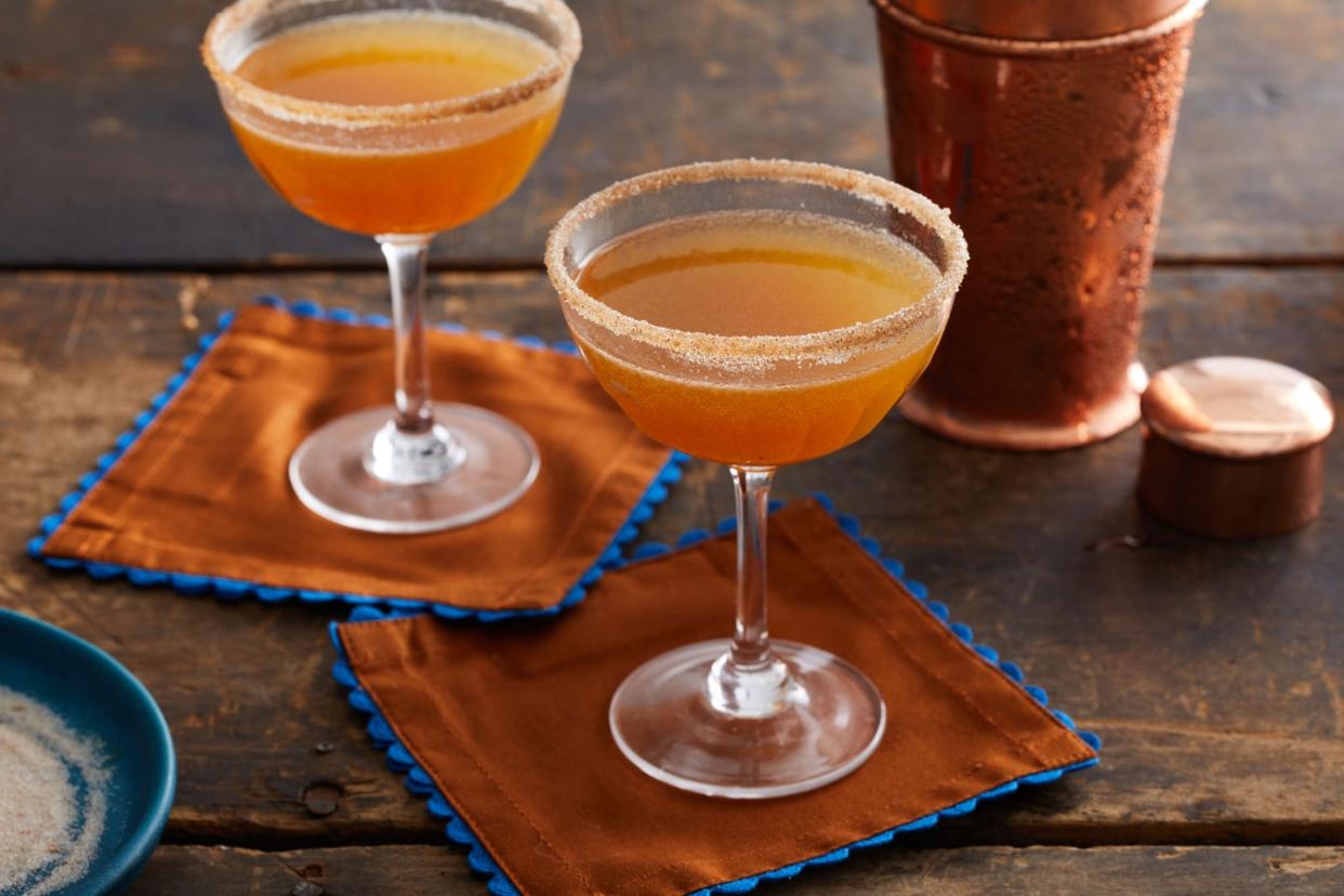 pumpkin pie spice and brandy cocktail