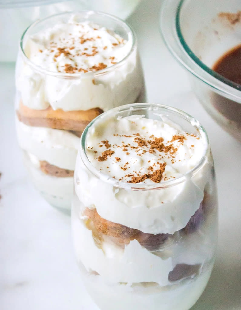 Tiramisu au chocolat chaud