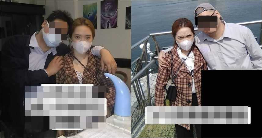 越南妻子到台灣後拍照不是面無表情，就是神情猙獰、臭臉。（圖／翻攝爆料公社）
