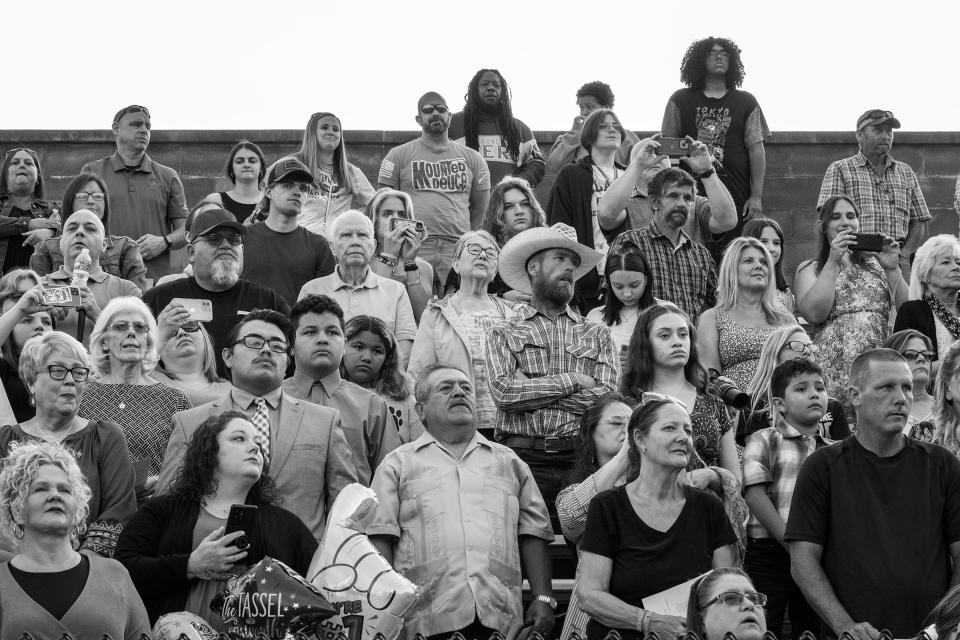 East Palestine residents attend the high school graduation on May 27.<span class="copyright">Rebecca Kiger for TIME</span>