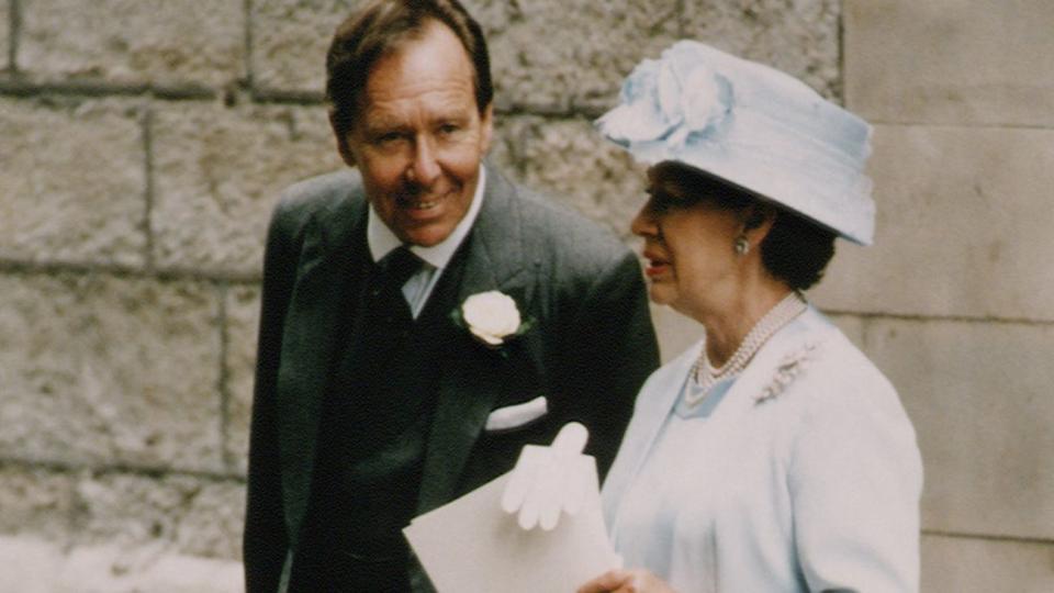 Lord Snowdon and Princess Margaret after the wedding ceremony