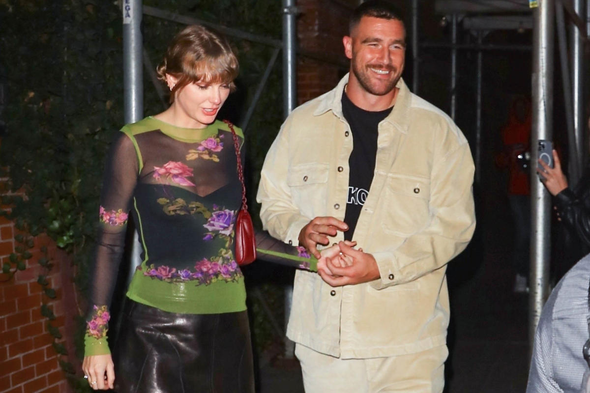 Taylor Swift and Travis Kelce hard launch in some equally hard coats