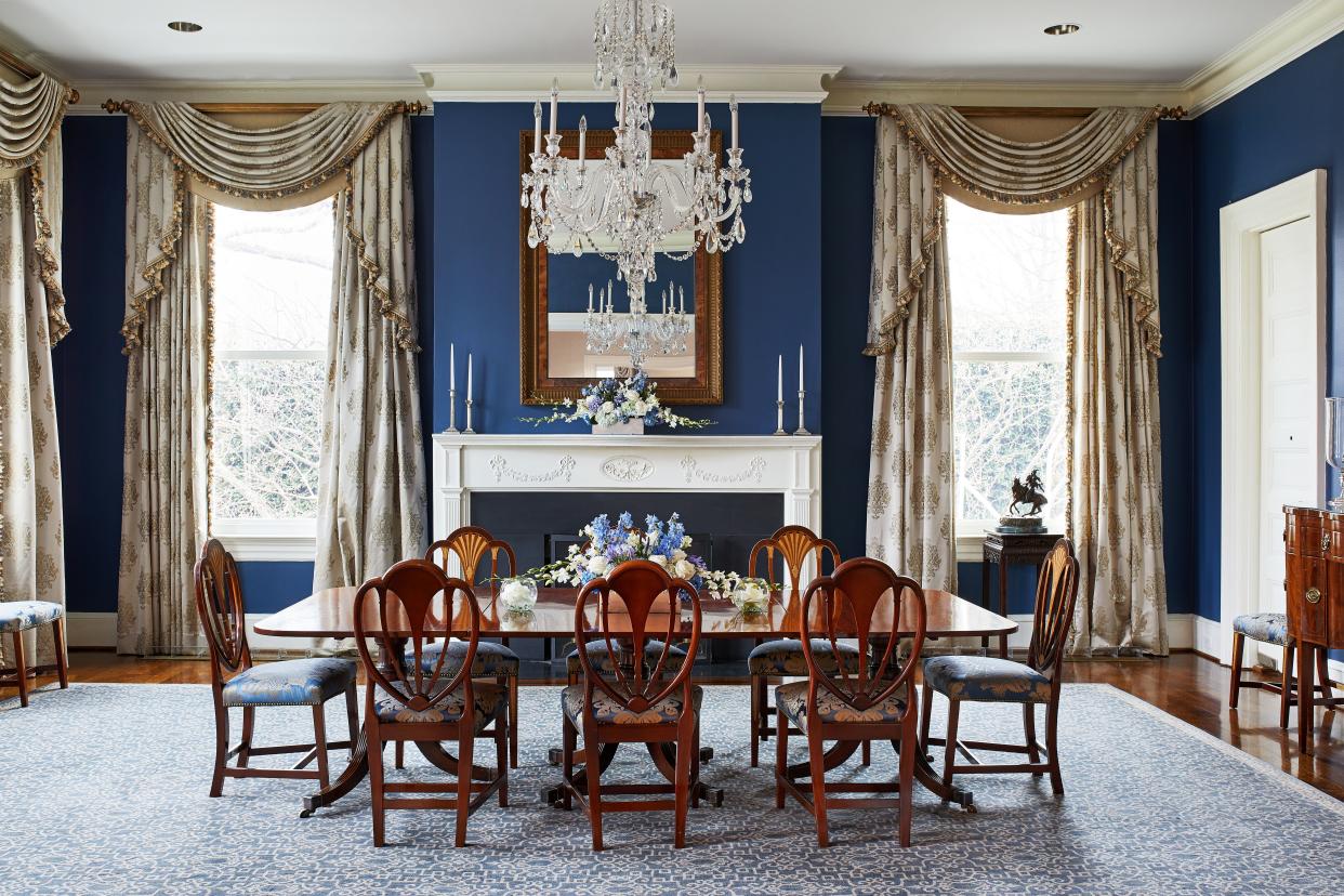 The dining room at Number One Observatory Circle in 2018. (Photo: The Washington Post via Getty Images)