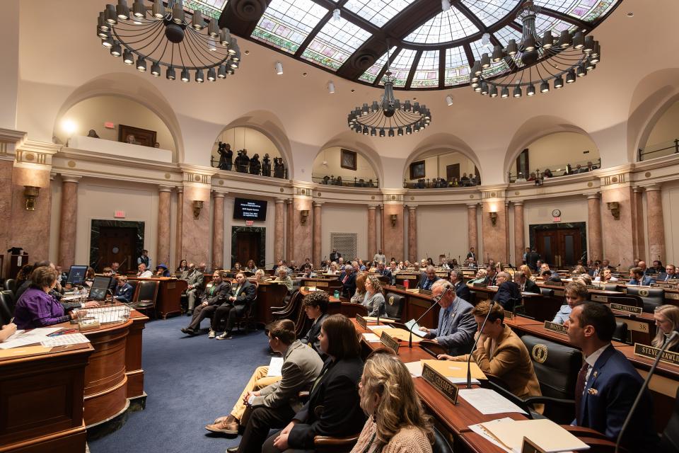 The Kentucky House, shown on Jan. 2, gathered Thursday to consider House Bill 5.