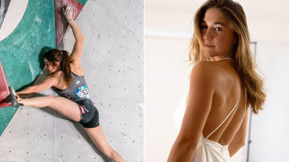 Sport climbing star Johanna Farber has been left dismayed after being objectified during a recent broadcast. Pic: Instagram