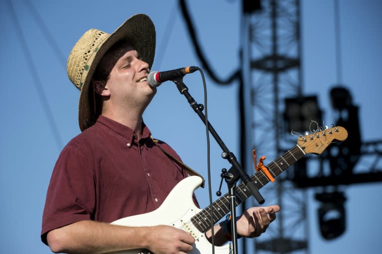 Musician Mac DeMarco performs at the Outdoor Stage during Coachella Valley Music And Arts Festival at Empire Polo Club on April 14, 2017 in Indio, California