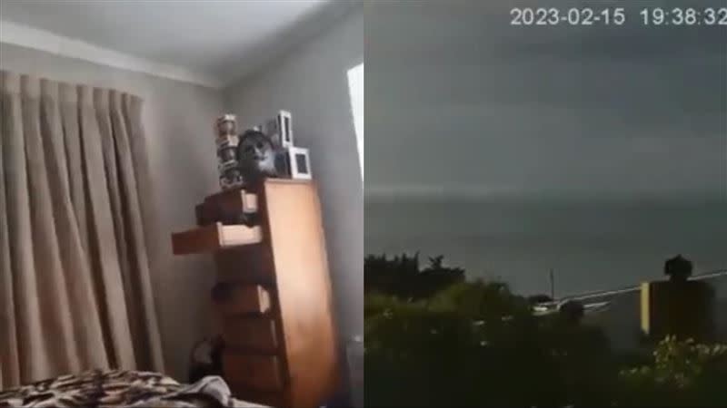 New Zealand suffered 2 consecutive earthquakes, the largest earthquake was 6.3, and the picture was exposed for 30 seconds.  (Picture / Reposted from Twitter)