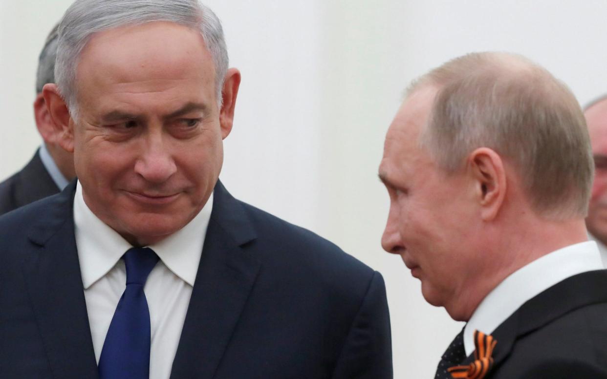 Benjamin Netanyahu said he had spoken to Vladimir Putin following the fatal shootdown, which Russia blamed on Israel - REUTERS