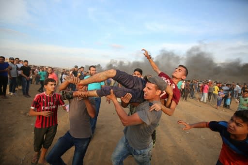 Hundreds of Palestinian protestors have been wounded in the Gaza rallies, and Israeli forces have been accused of using excessive force
