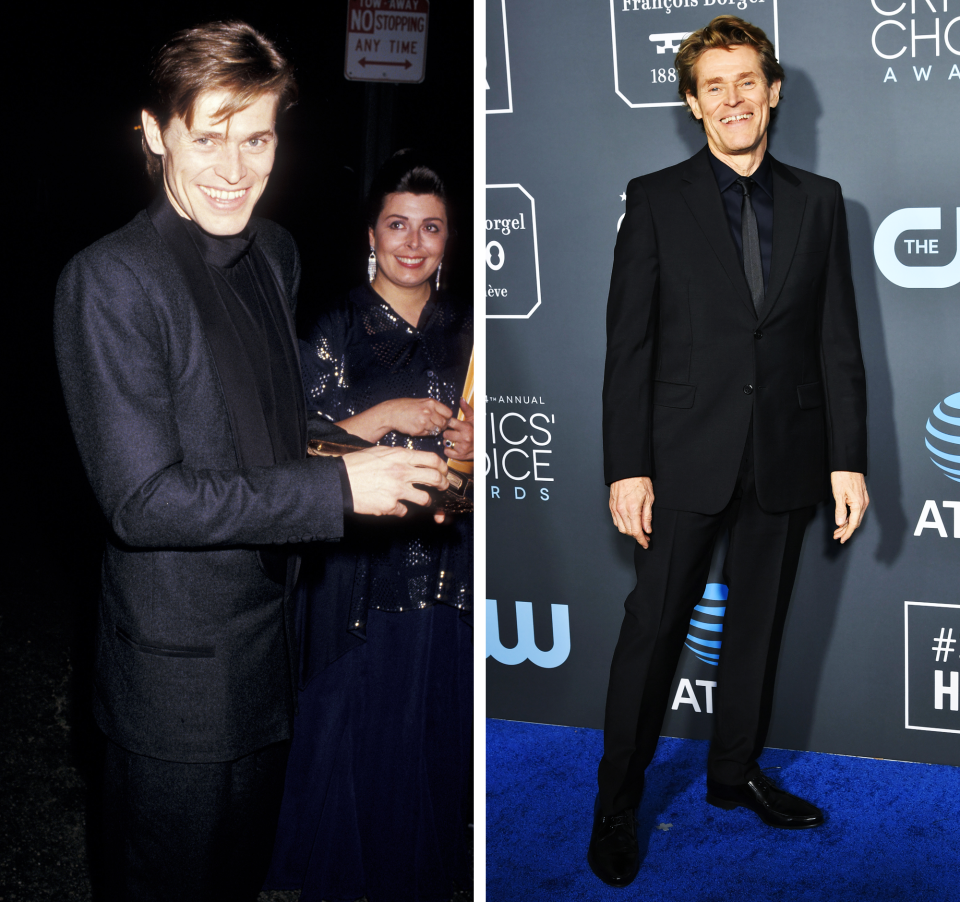 Left, at the Oscars on March 30, 1987; right, at the 2019 Critics’ Choice Awards on January 13.